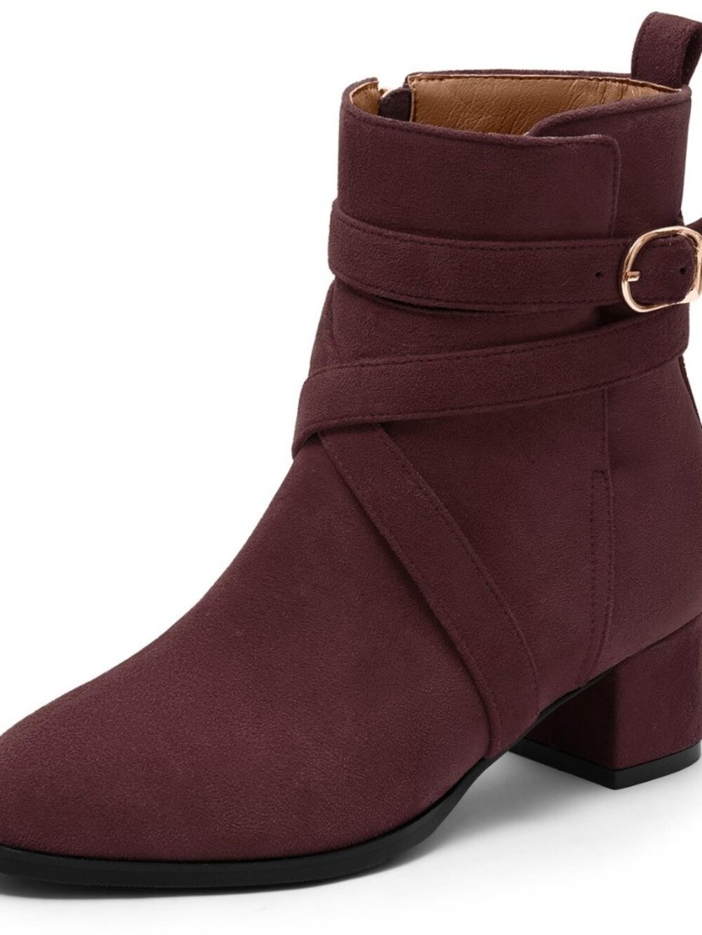 Womens Ankle Boots Chunky Heel Booties